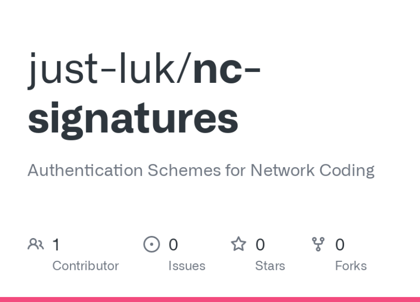 Network Coding Signatures